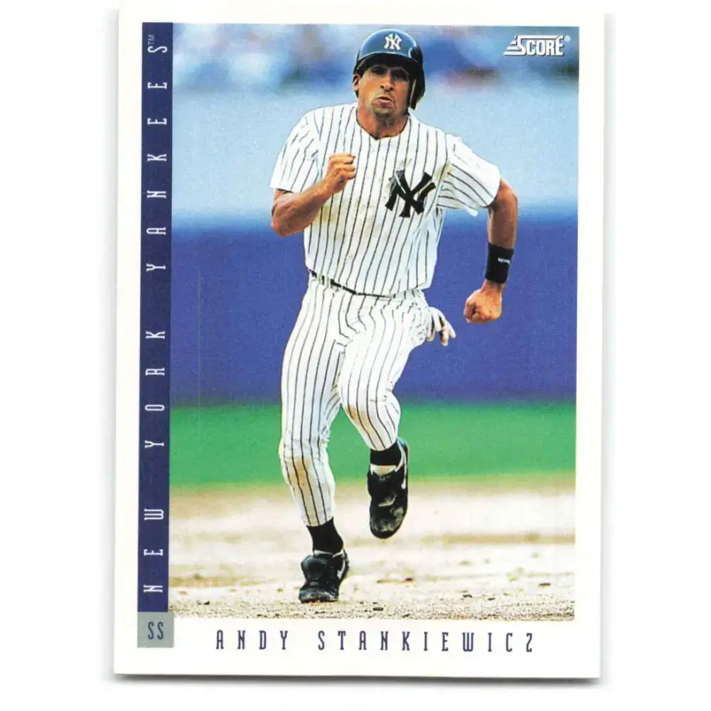 1993 Score #338 Andy Stankiewicz NM-MT New York Yankees Baseball Card - Baseball Card Single