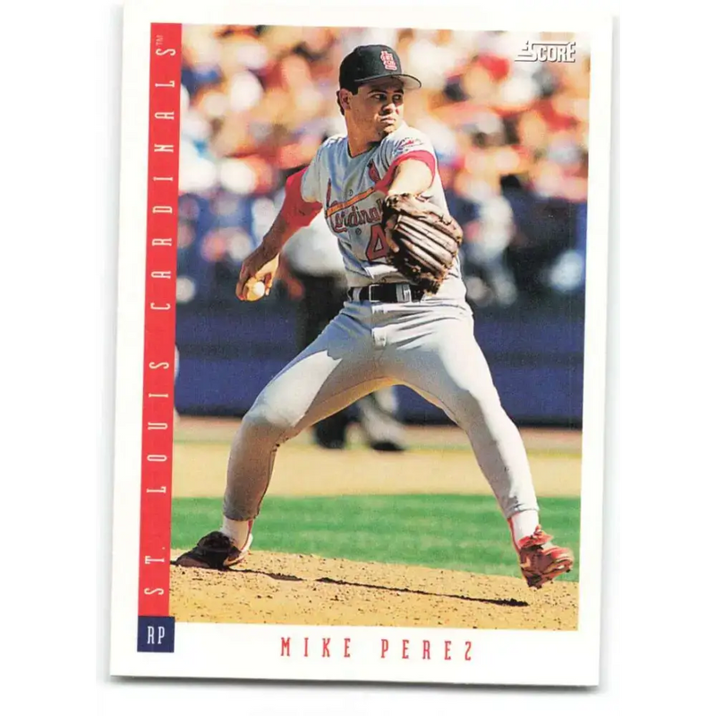 1993 Score #345 Mike Perez NM-MT St. Louis Cardinals Baseball Card - Baseball Card Single