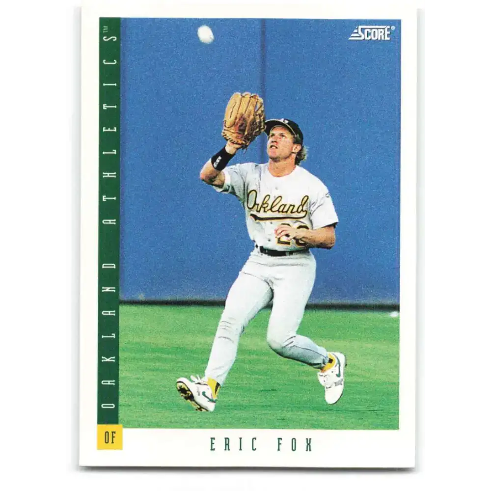 1993 Score #352 Eric Fox NM-MT Oakland Athletics Baseball Card - Baseball Card Single