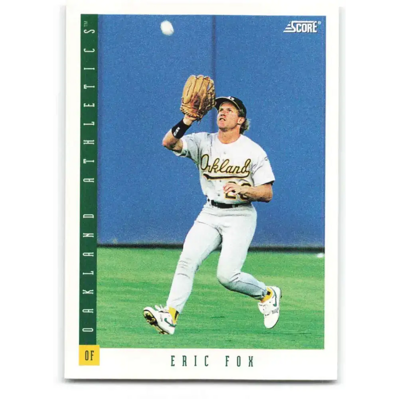 1993 Score #352 Eric Fox NM-MT Oakland Athletics Baseball Card - Baseball Card Single