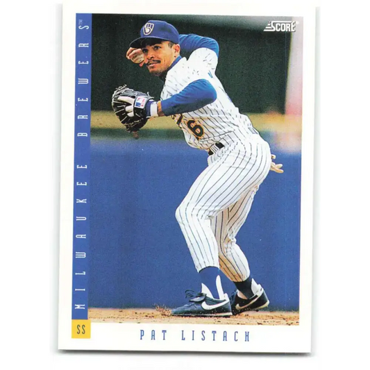 1993 Score #357 Pat Listach NM-MT Milwaukee Brewers Baseball Card - Baseball Card Single