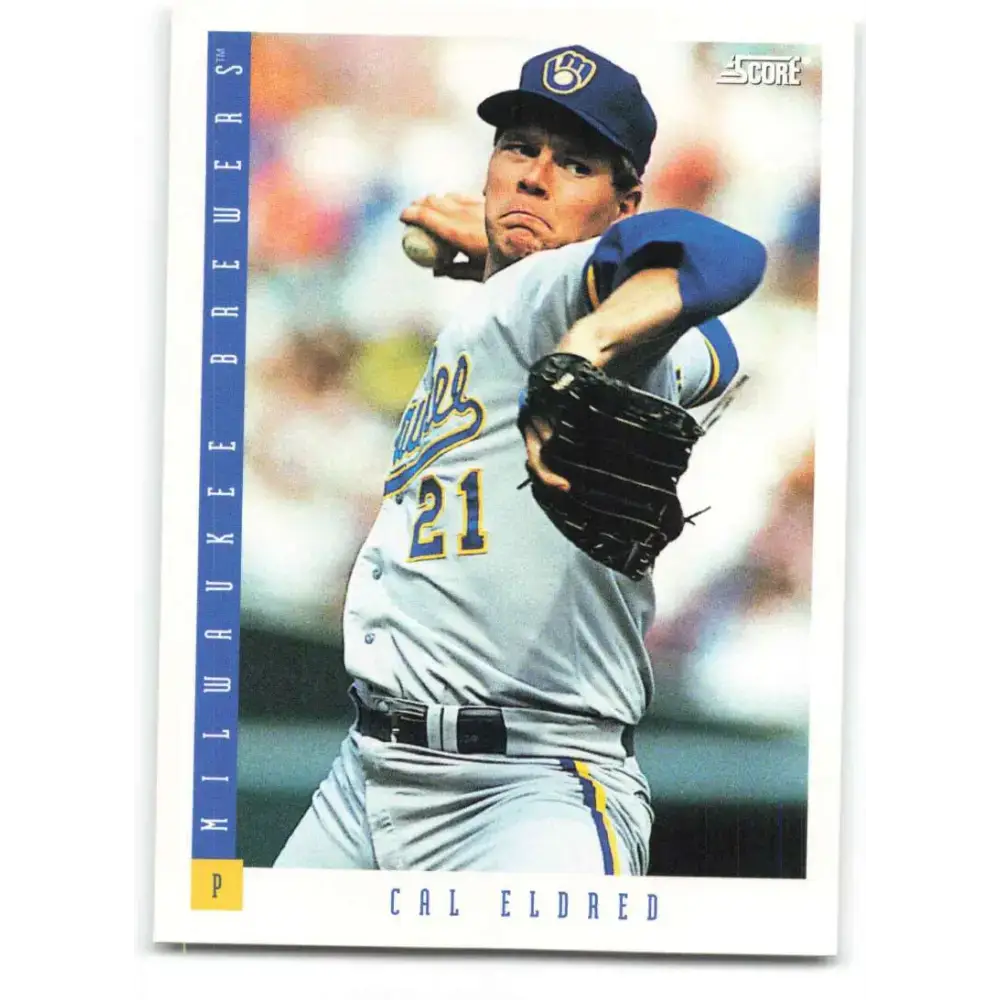 1993 Score #368 Cal Eldred NM-MT Milwaukee Brewers Baseball Card - Baseball Card Single