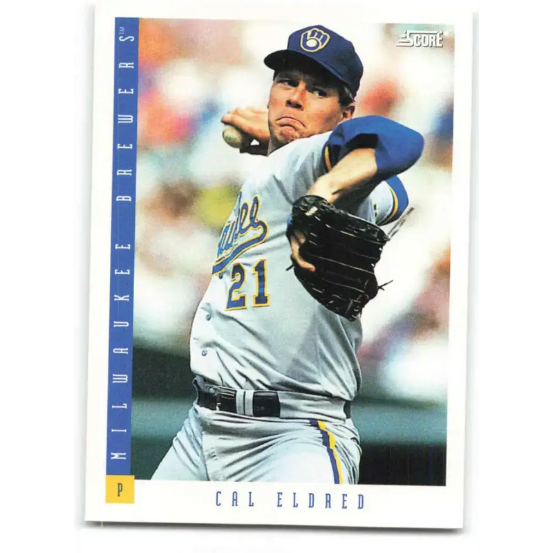 1993 Score #368 Cal Eldred NM-MT Milwaukee Brewers Baseball Card - Baseball Card Single