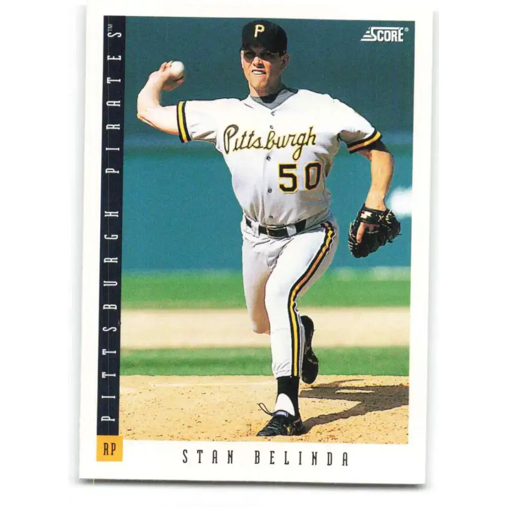 1993 Score #369 Stan Belinda NM-MT Pittsburgh Pirates Baseball Card - Baseball Card Single