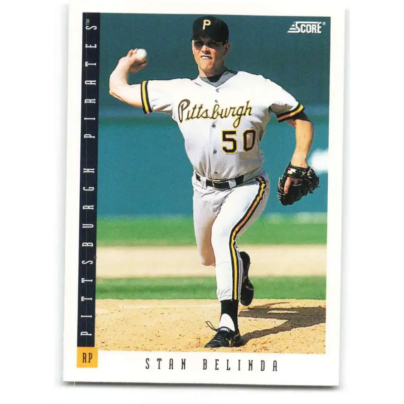 1993 Score #369 Stan Belinda NM-MT Pittsburgh Pirates Baseball Card - Baseball Card Single