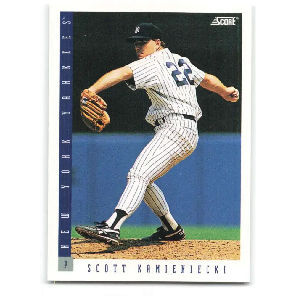 1993 Score #377 Scott Kamieniecki NM-MT New York Yankees Baseball Card - Baseball Card Single