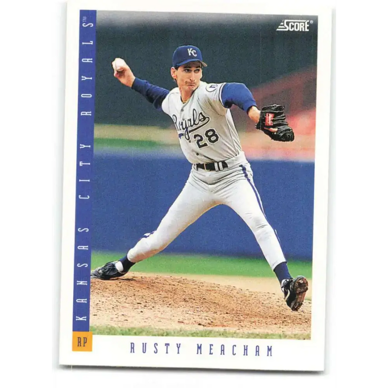 1993 Score #378 Rusty Meacham NM-MT Kansas City Royals Baseball Card - Baseball Card Single