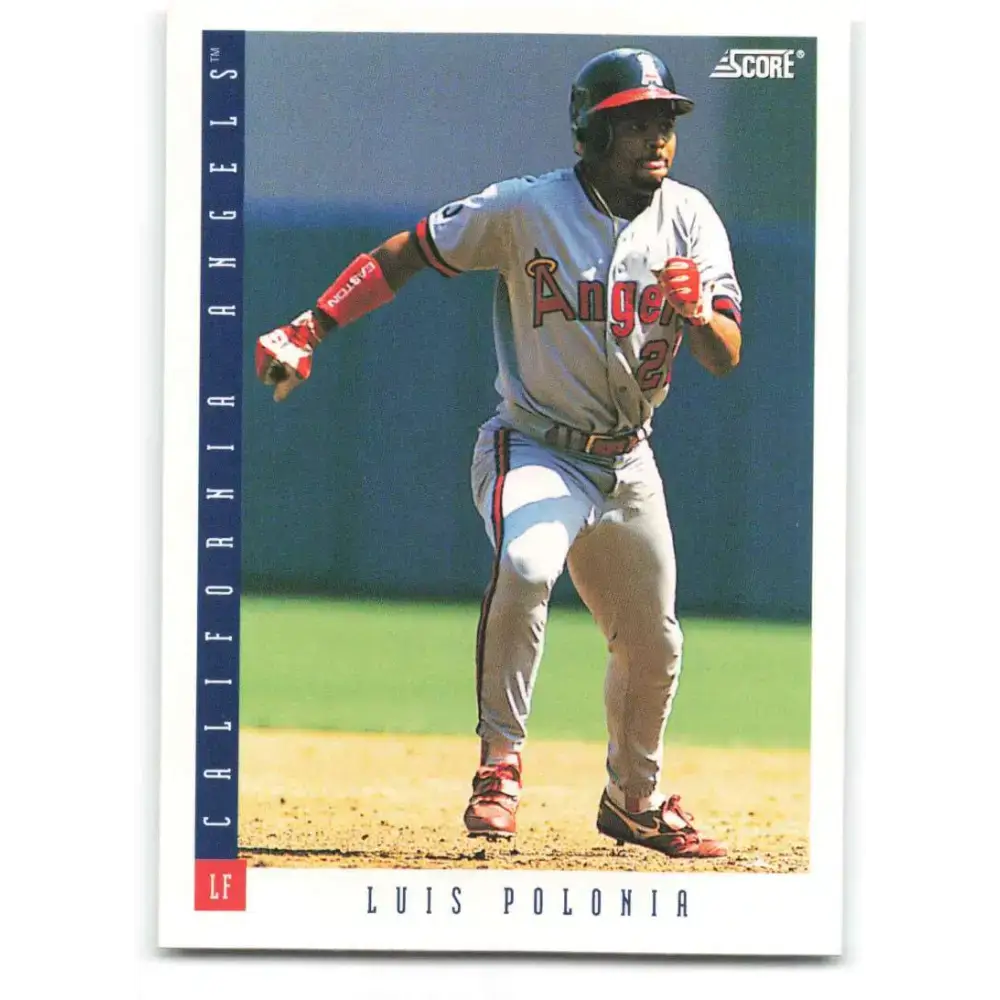 1993 Score #39 Luis Polonia NM-MT California Angels Baseball Card - Baseball Card Single