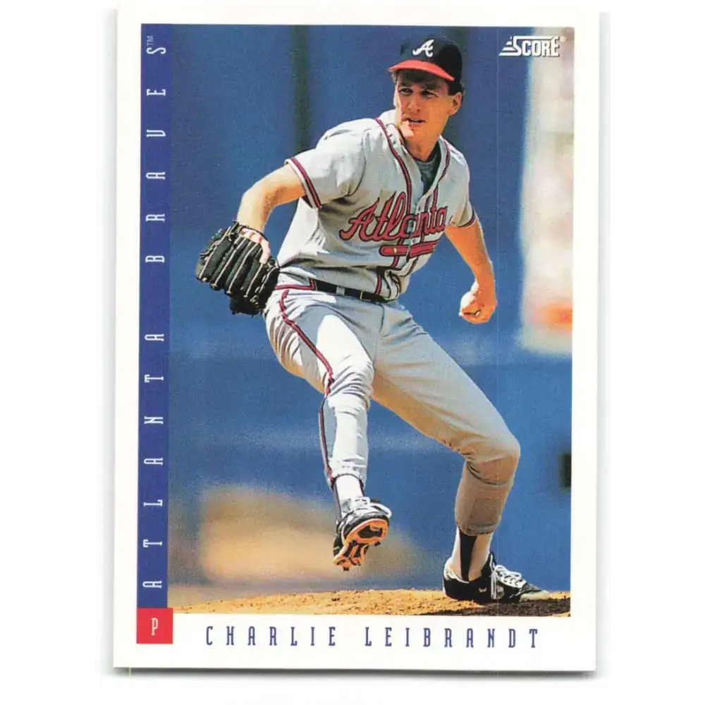 1993 Score #393 Charlie Leibrandt NM-MT Atlanta Braves Baseball Card - Baseball Card Single