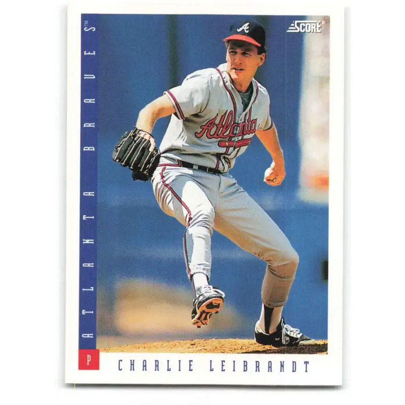 1993 Score #393 Charlie Leibrandt NM-MT Atlanta Braves Baseball Card - Baseball Card Single