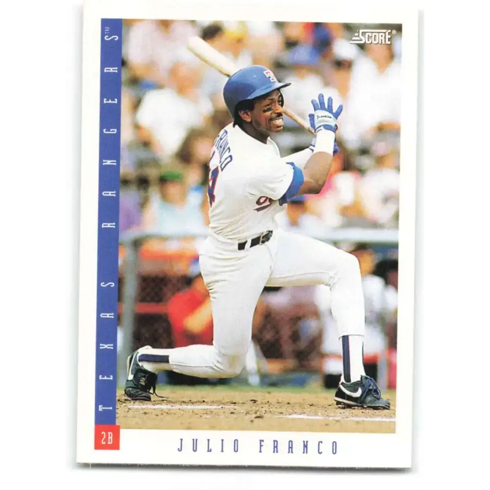 1993 Score #394 Julio Franco NM-MT Texas Rangers Baseball Card - Baseball Card Single
