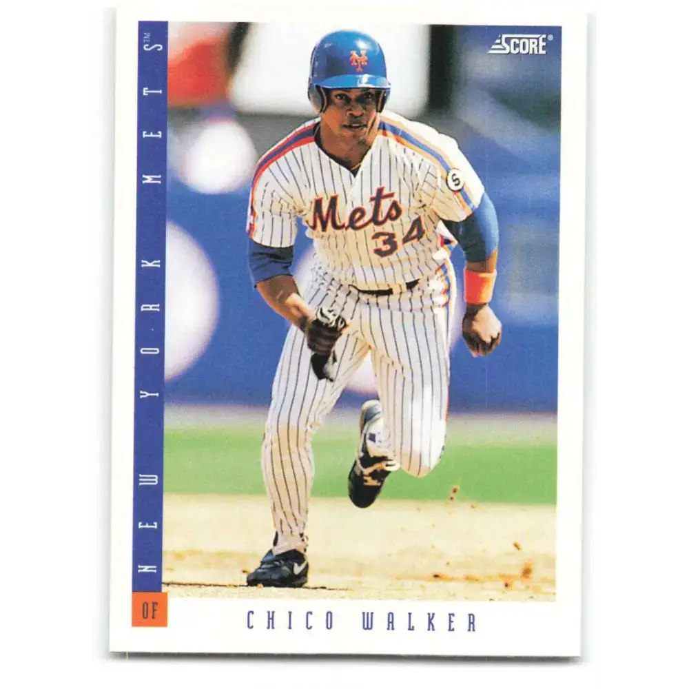 1993 Score #399 Chico Walker NM-MT New York Mets Baseball Card - Baseball Card Single