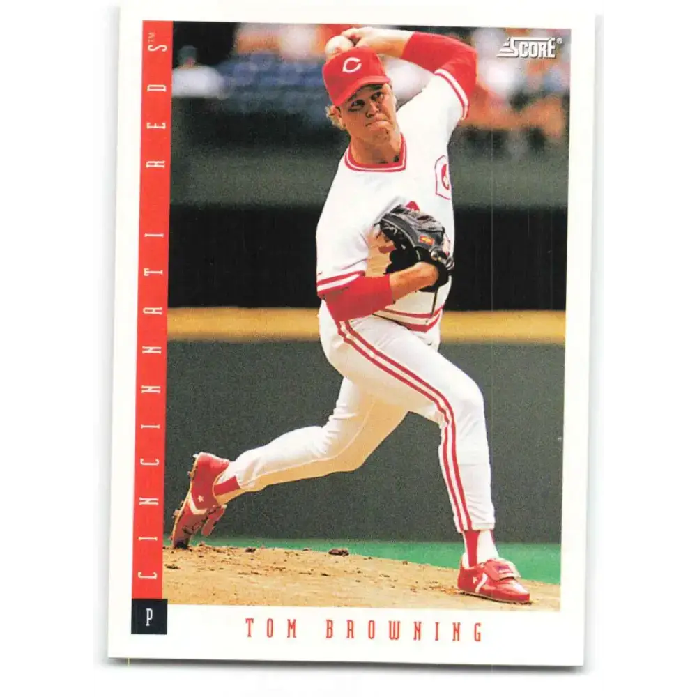 1993 Score #404 Tom Browning NM-MT Cincinnati Reds Baseball Card - Baseball Card Single
