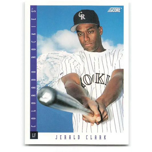 1993 Score #405 Jerald Clark NM-MT Colorado Rockies Baseball Card - Baseball Card Single