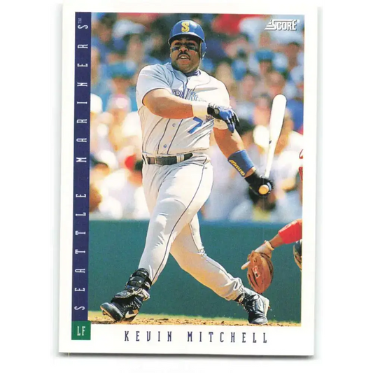 1993 Score #407 Kevin Mitchell NM-MT Seattle Mariners Baseball Card - Baseball Card Single