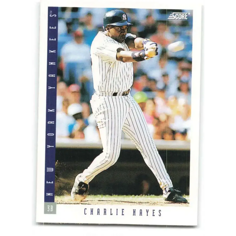 1993 Score #411 Charlie Hayes NM-MT New York Yankees Baseball Card - Baseball Card Single