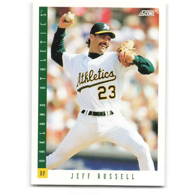 1993 Score #413 Jeff Russell NM-MT Oakland Athletics Baseball Card - Baseball Card Single