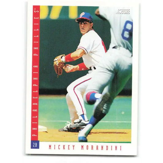 1993 Score #415 Mickey Morandini NM-MT Philadelphia Phillies Baseball Card - Baseball Card Single
