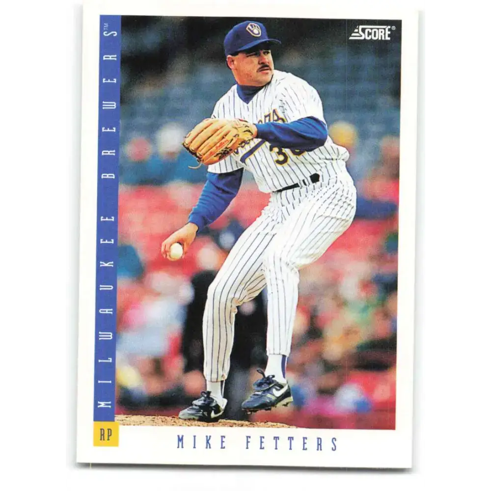 1993 Score #420 Mike Fetters NM-MT Milwaukee Brewers Baseball Card - Baseball Card Single