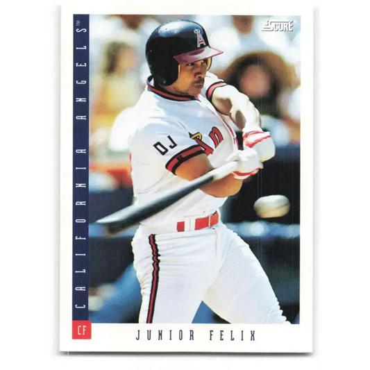 1993 Score #425 Junior Felix NM-MT California Angels Baseball Card - Baseball Card Single