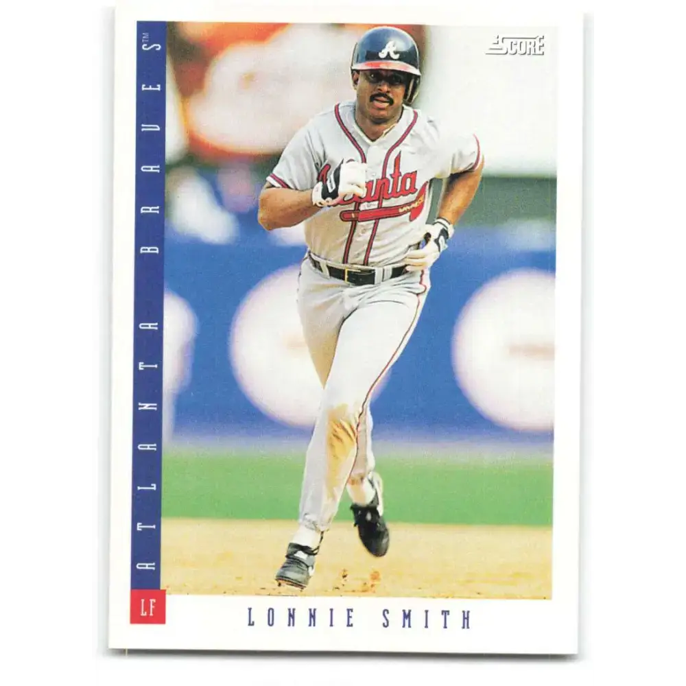 1993 Score #431 Lonnie Smith NM-MT Atlanta Braves Baseball Card - Baseball Card Single