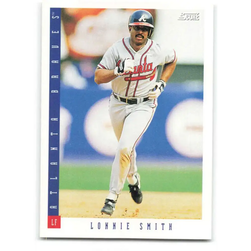1993 Score #431 Lonnie Smith NM-MT Atlanta Braves Baseball Card - Baseball Card Single