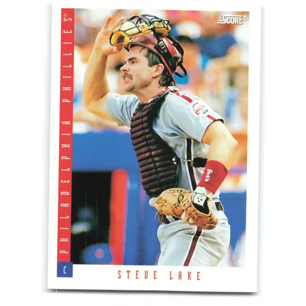 1993 Score #443 Steve Lake NM-MT Philadelphia Phillies Baseball Card - Baseball Card Single