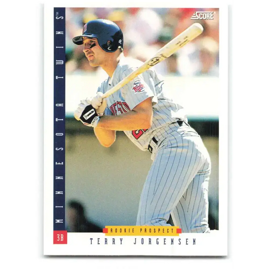1993 Score #458 Terry Jorgensen NM-MT Minnesota Twins Baseball Card - Baseball Card Single
