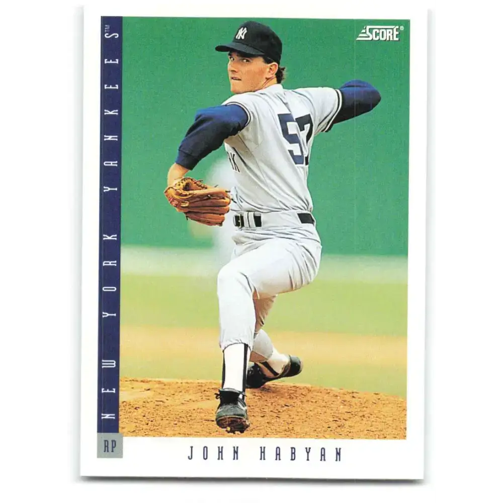 1993 Score #459 John Habyan NM-MT New York Yankees Baseball Card - Baseball Card Single