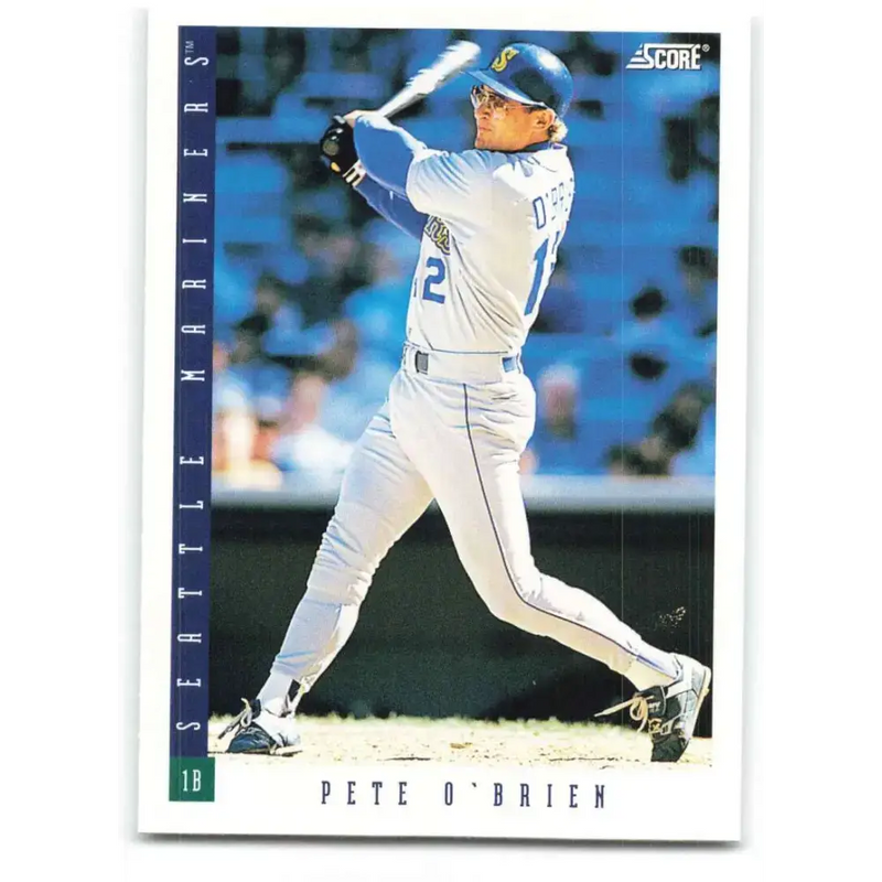 1993 Score #460 Pete O’Brien NM-MT Seattle Mariners Baseball Card - Baseball Card Single