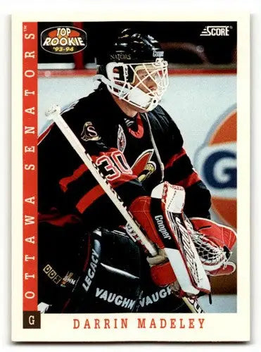 Original gloss Darrin Madeley hockey card from 1993 Score #462 near mint or better
