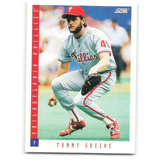 1993 Score #464 Tommy Greene NM-MT Philadelphia Phillies Baseball Card - Baseball Card Single