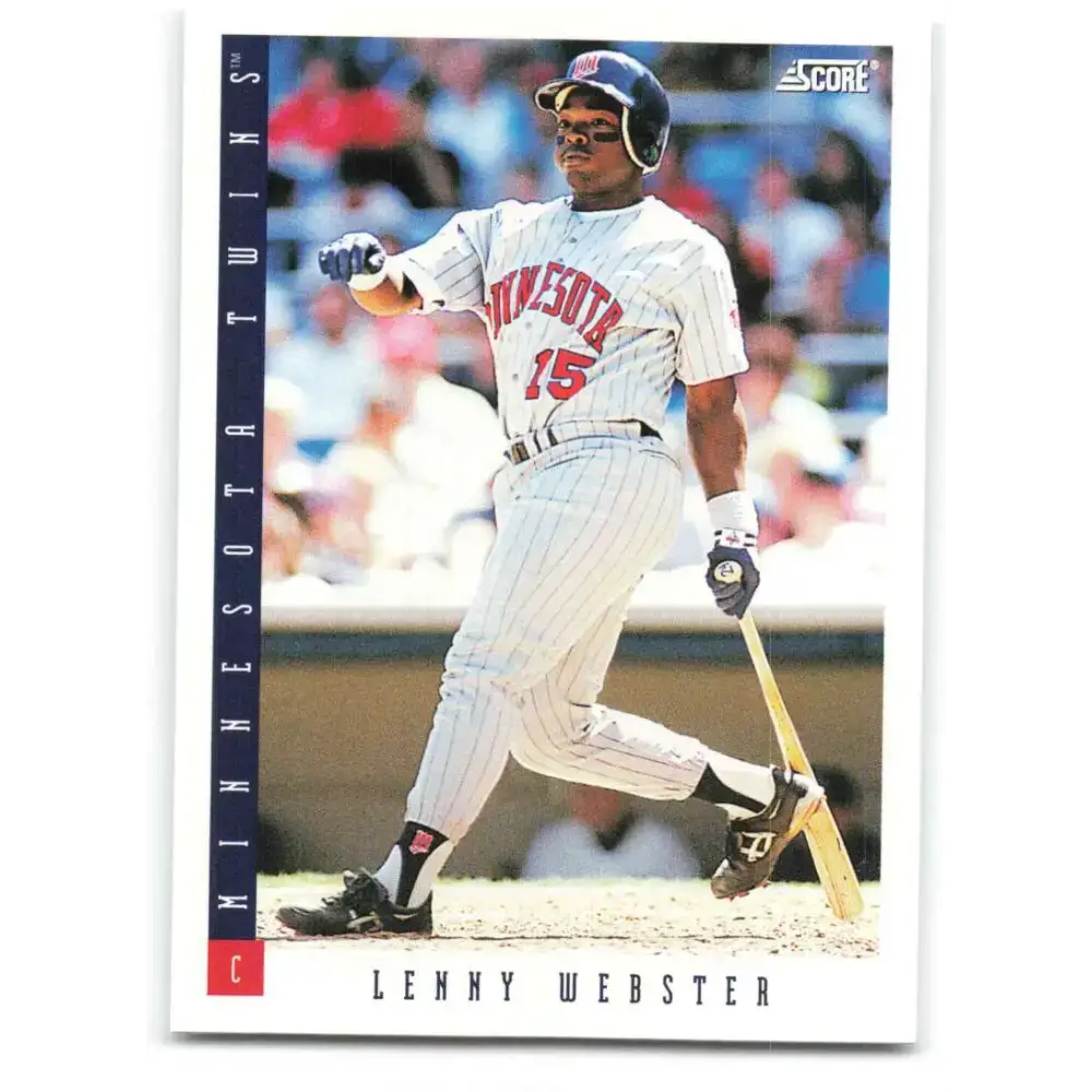 1993 Score #471 Lenny Webster NM-MT Minnesota Twins Baseball Card - Baseball Card Single