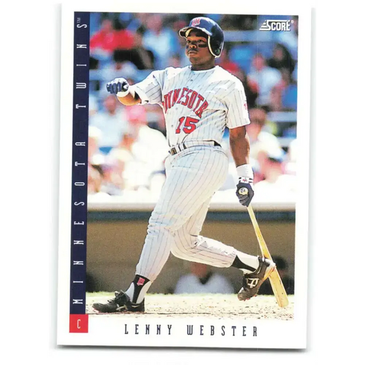 1993 Score #471 Lenny Webster NM-MT Minnesota Twins Baseball Card - Baseball Card Single