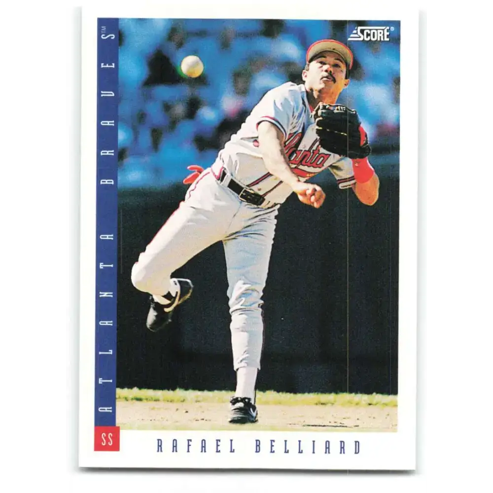 1993 Score #478 Rafael Belliard NM-MT Atlanta Braves Baseball Card - Baseball Card Single
