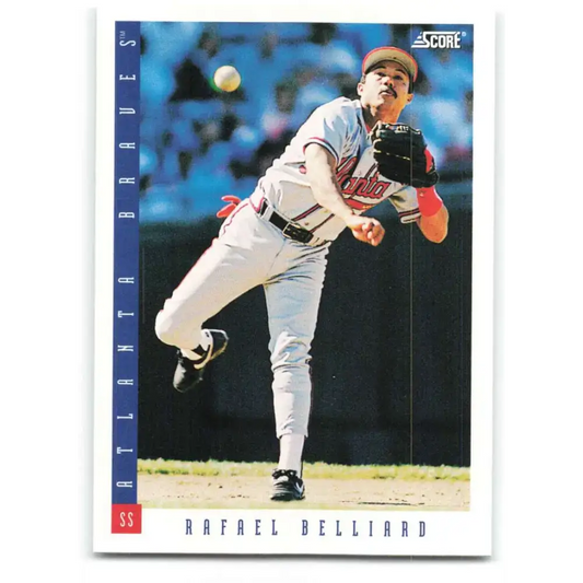 1993 Score #478 Rafael Belliard NM-MT Atlanta Braves Baseball Card - Baseball Card Single