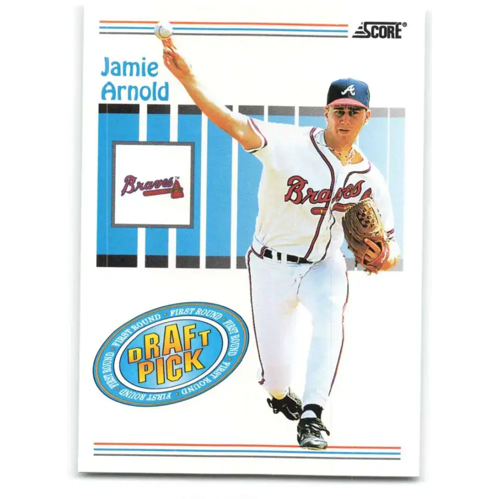 1993 Score #487 Jamie Arnold NM-MT RC Rookie Atlanta Braves Baseball Card - Baseball Card Single