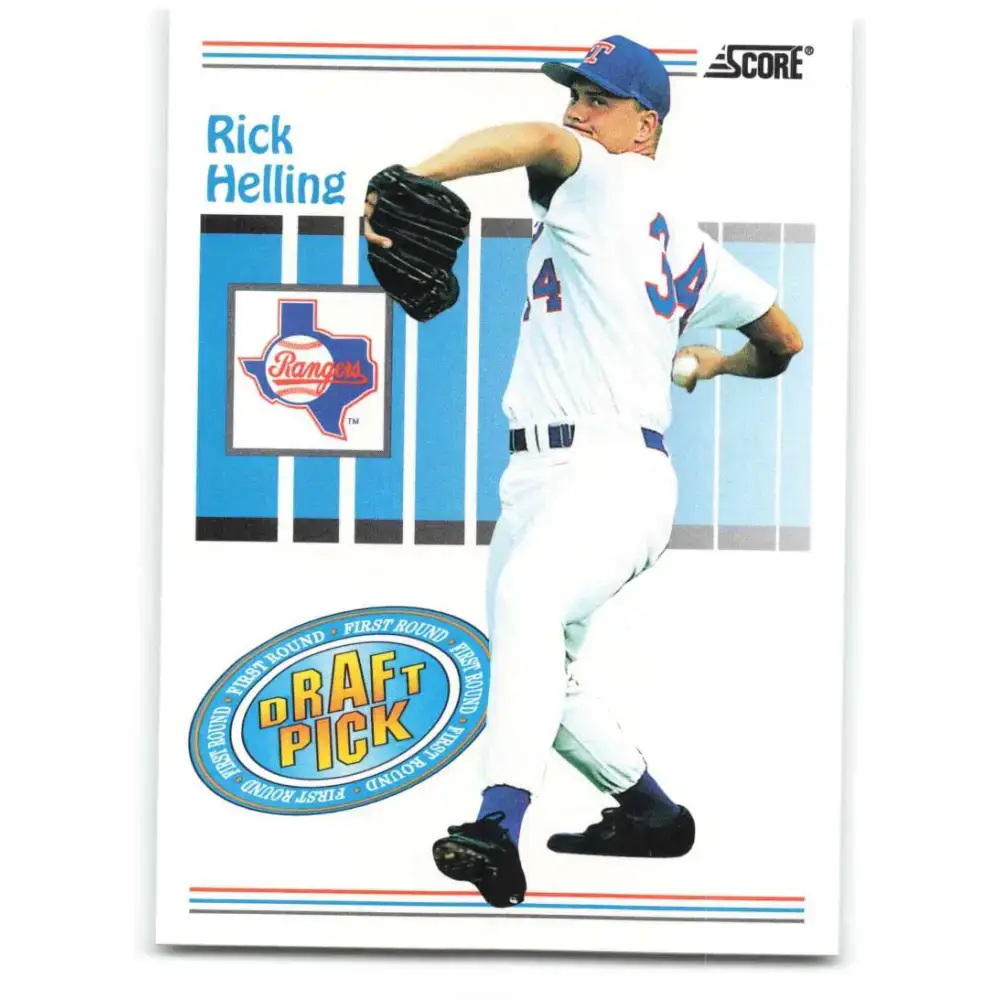 1993 Score #491 Rick Helling NM-MT Texas Rangers Baseball Card - Baseball Card Single