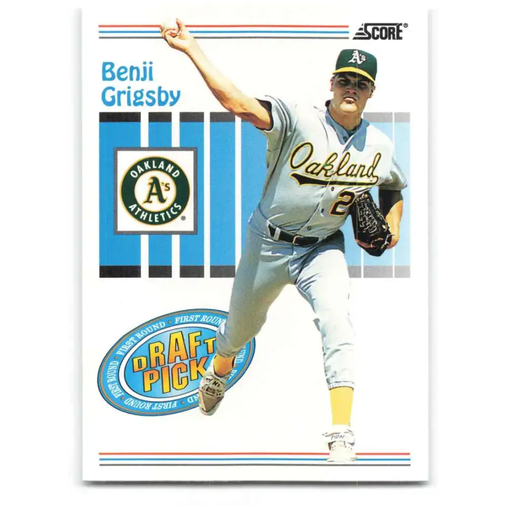 1993 Score #495 Benji Grigsby NM-MT RC Rookie Oakland Athletics Baseball Card - Baseball Card Single