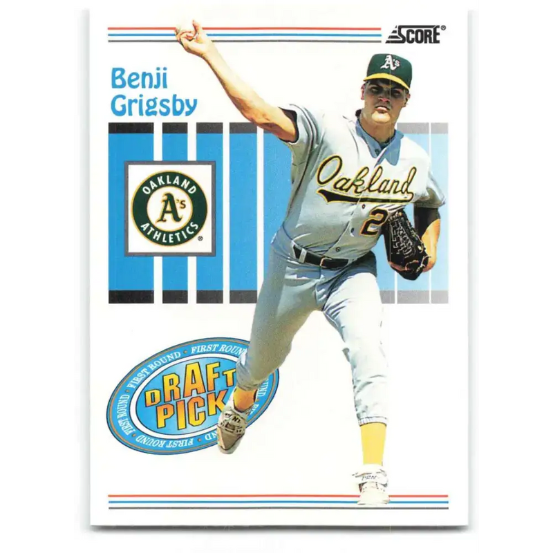 1993 Score #495 Benji Grigsby NM-MT RC Rookie Oakland Athletics Baseball Card - Baseball Card Single