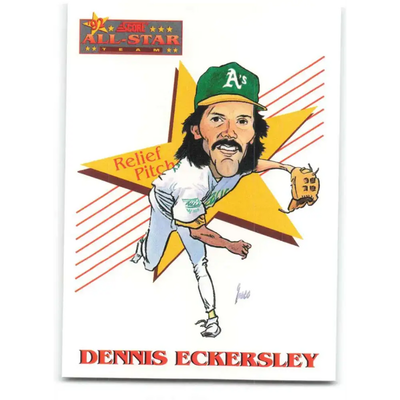 1993 Score #509 Dennis Eckersley AS NM-MT Oakland Athletics Baseball Card - Baseball Card Single
