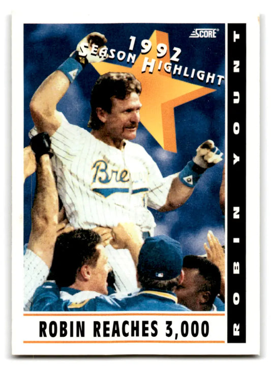 1993 Score #518 Robin Yount EX Excellent Brewers HL ID:70097 - Baseball Card Single