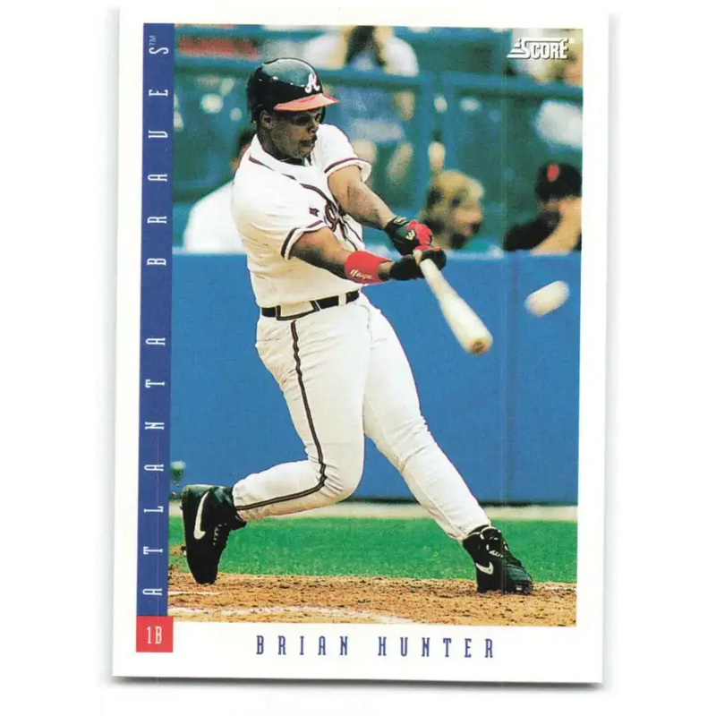 1993 Score #549 Brian Hunter NM-MT Atlanta Braves Baseball Card - Baseball Card Single