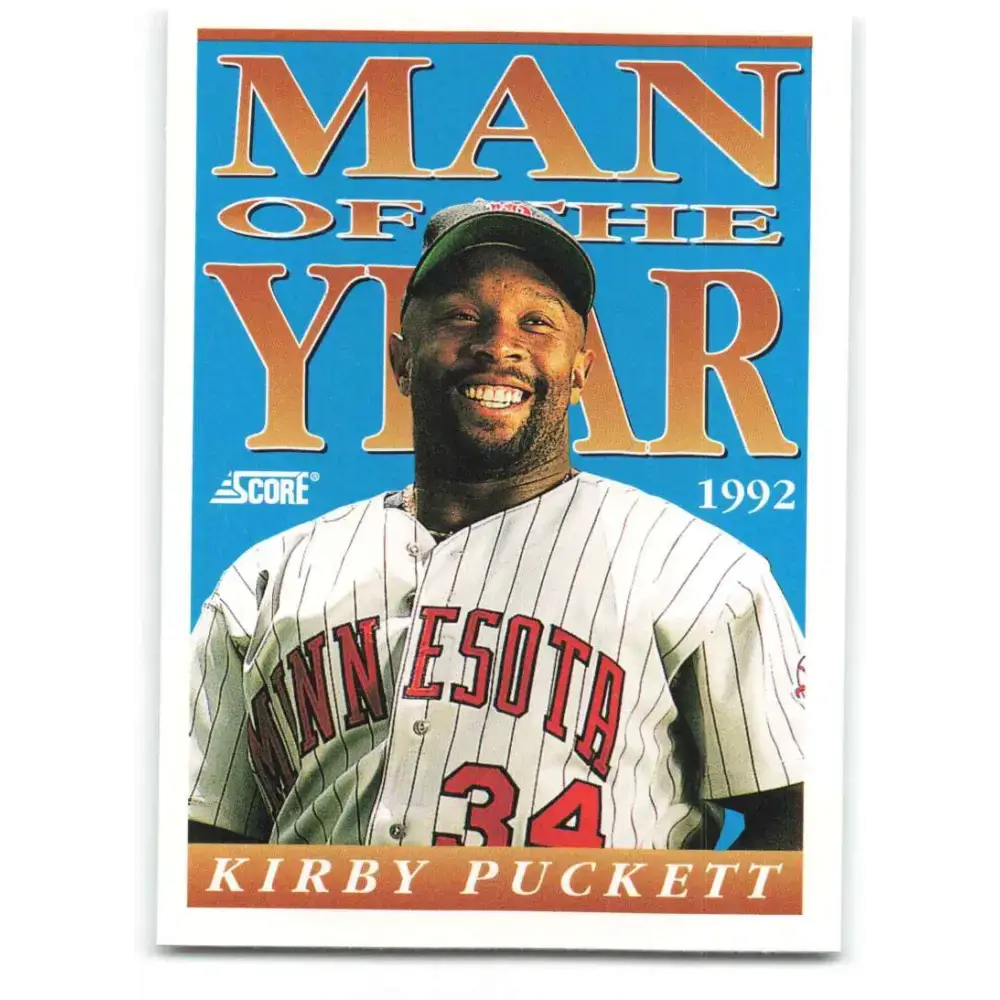 1993 Score #550 Kirby Puckett MOY NM-MT Minnesota Twins Baseball Card - Baseball Card Single