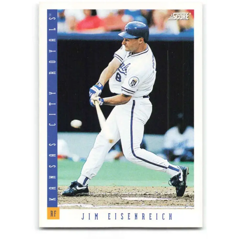 1993 Score #551 Jim Eisenreich NM-MT Kansas City Royals Baseball Card - Baseball Card Single