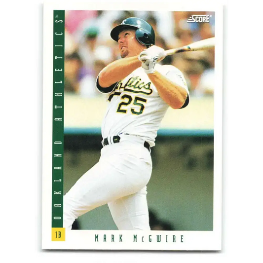 1993 Score #557 Mark McGwire NM-MT Oakland Athletics Baseball Card - Baseball Card Single