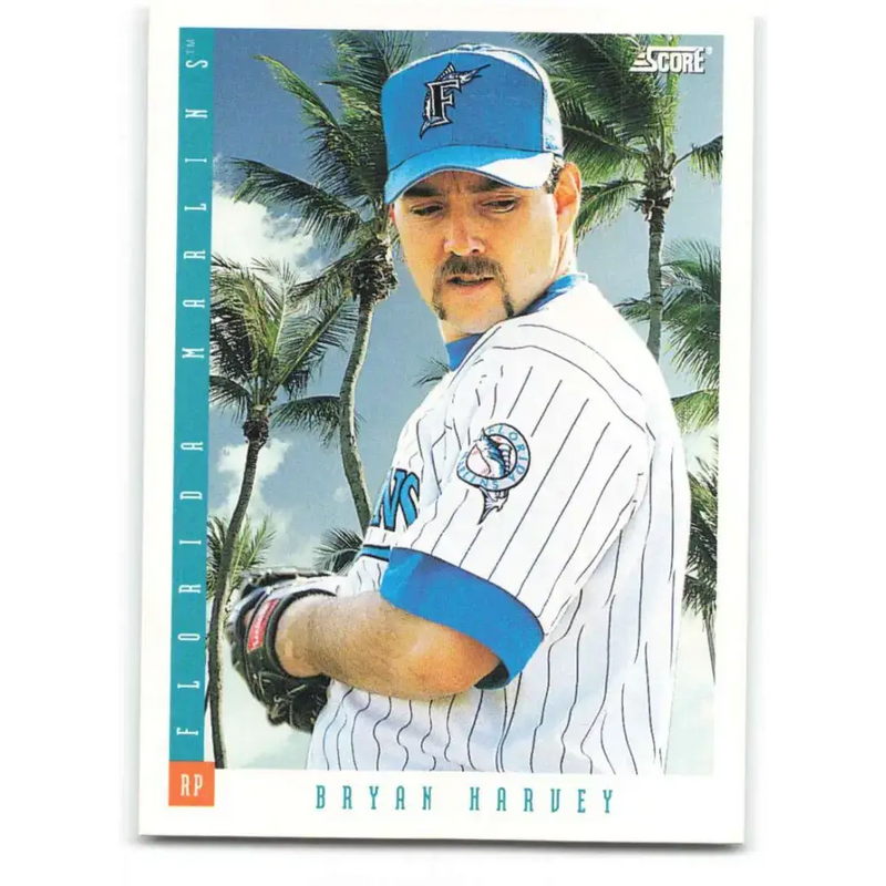 1993 Score #558 Bryan Harvey NM-MT Florida Marlins Baseball Card - Baseball Card Single