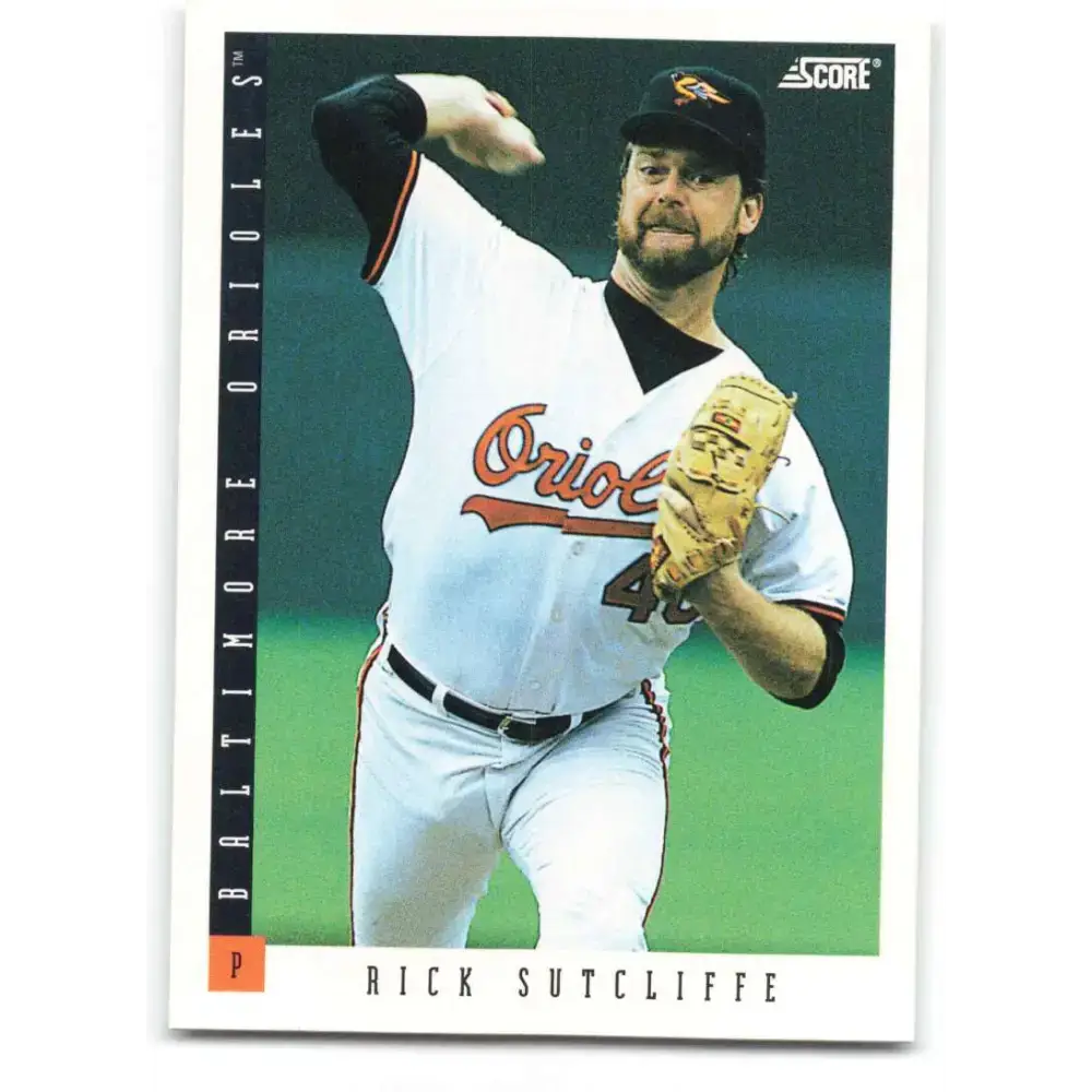 1993 Score #563 Rick Sutcliffe NM-MT Baltimore Orioles Baseball Card - Baseball Card Single
