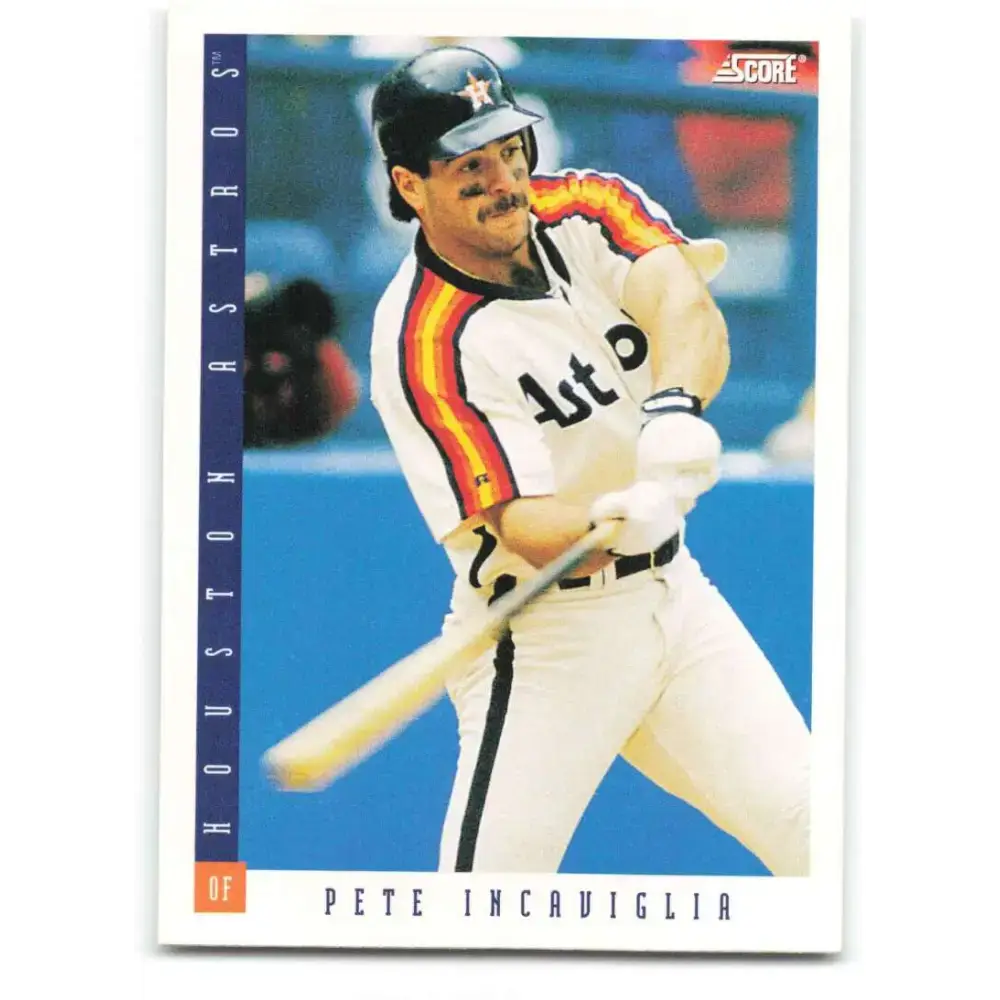 1993 Score #568 Pete Incaviglia NM-MT Houston Astros Baseball Card - Baseball Card Single