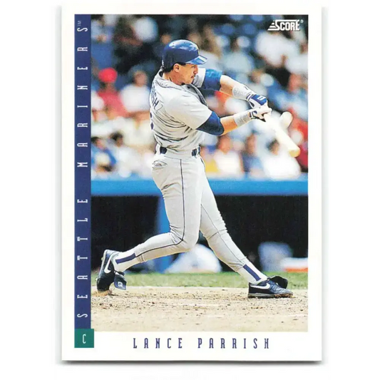 1993 Score #587 Lance Parrish NM-MT Seattle Mariners Baseball Card - Baseball Card Single